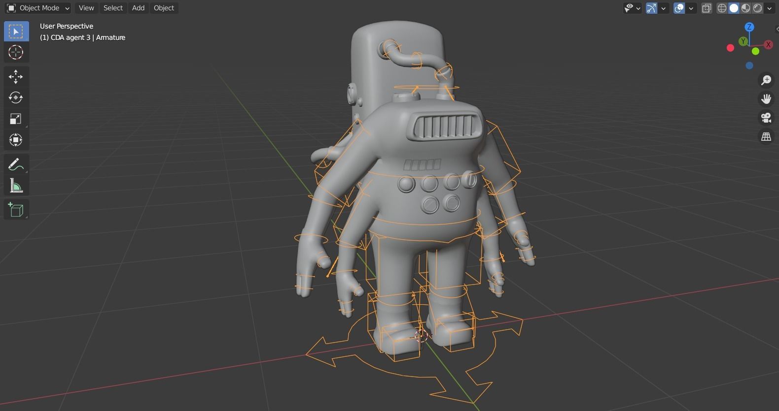 Monster inc - CDA agent pack rigged 3D model_4