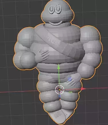 Blender Michelin bibendum 3d model stl