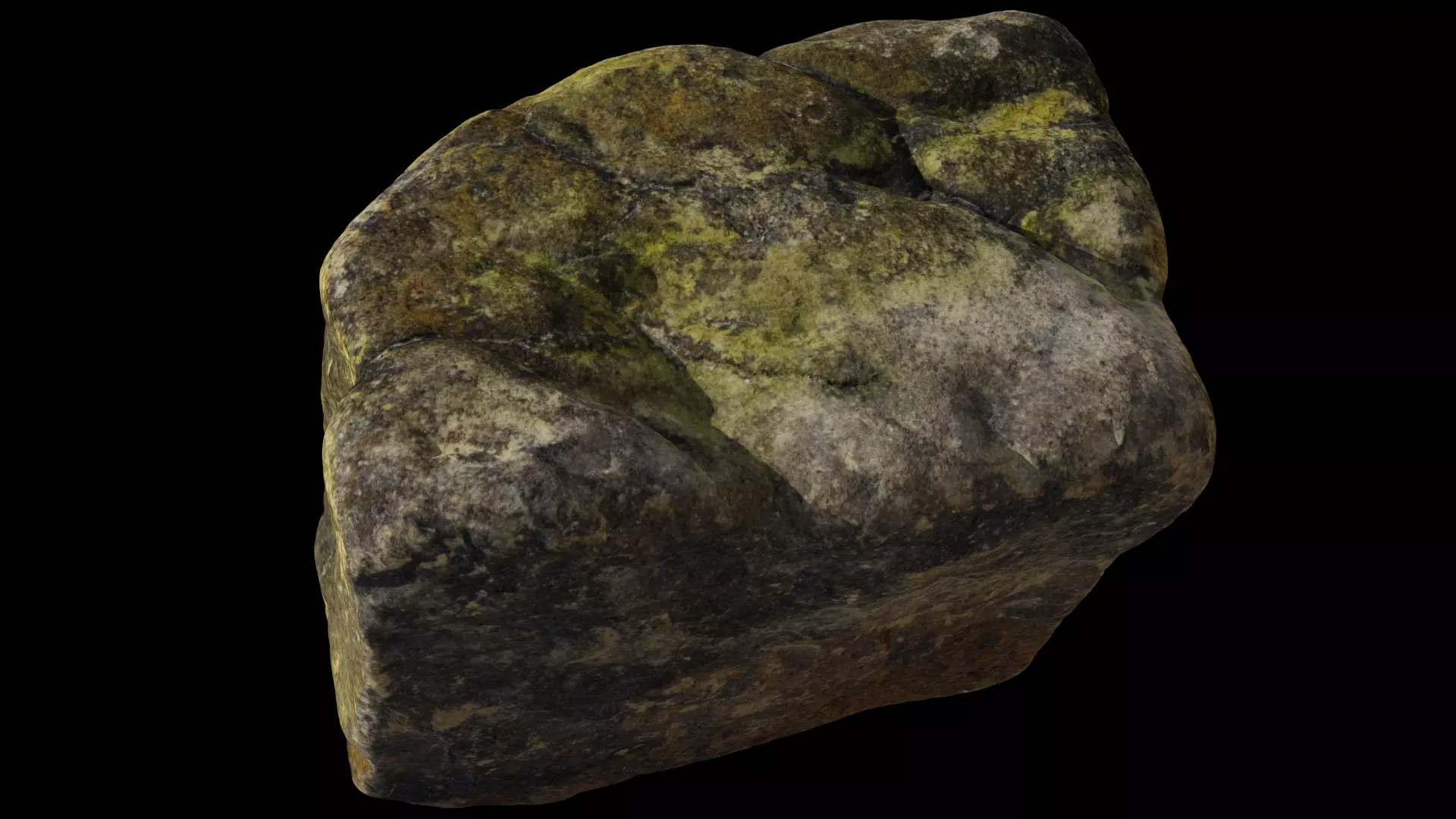 Riverbed Rock 3D model_0