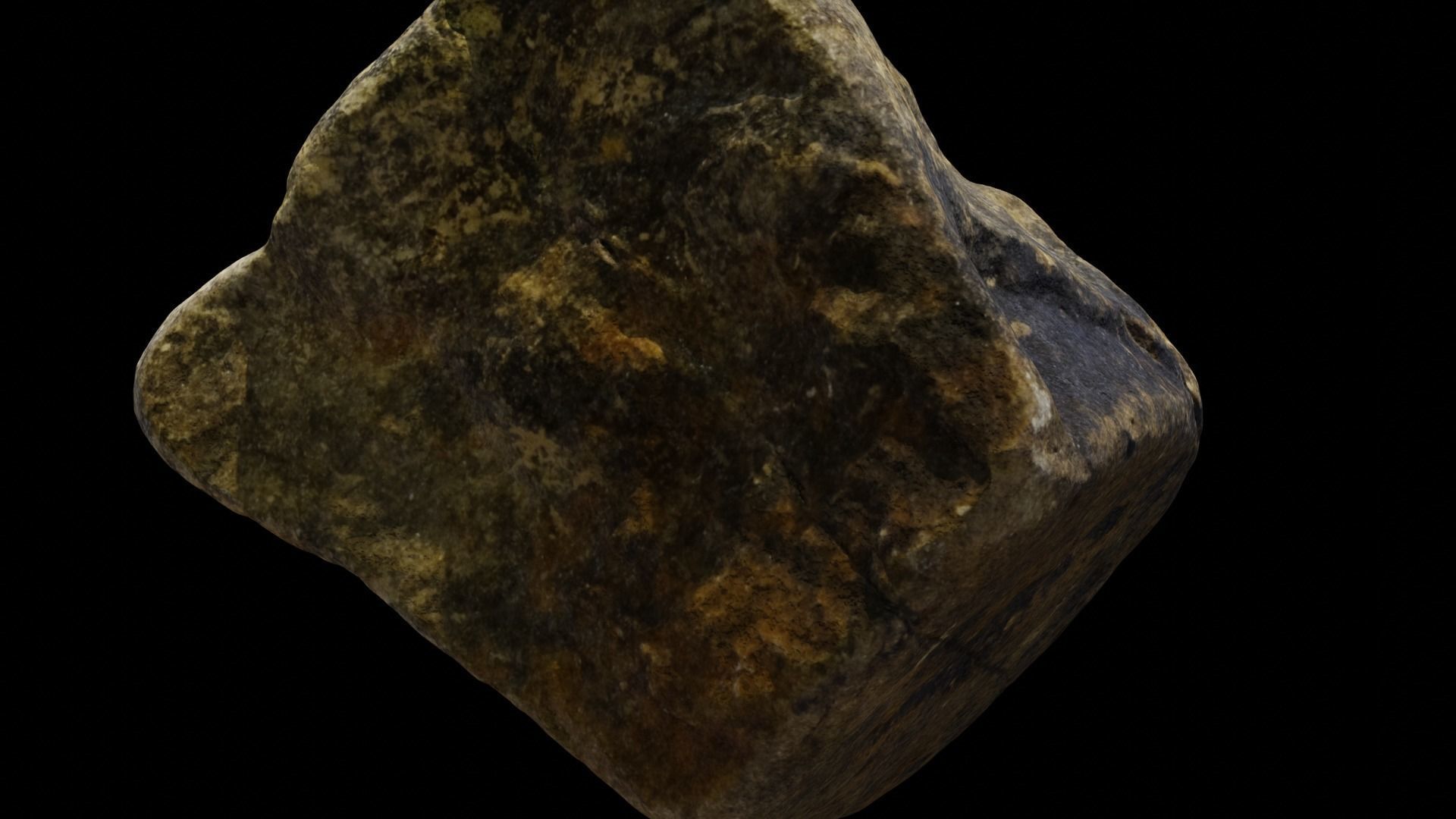 Riverbed Rock 3D model_2