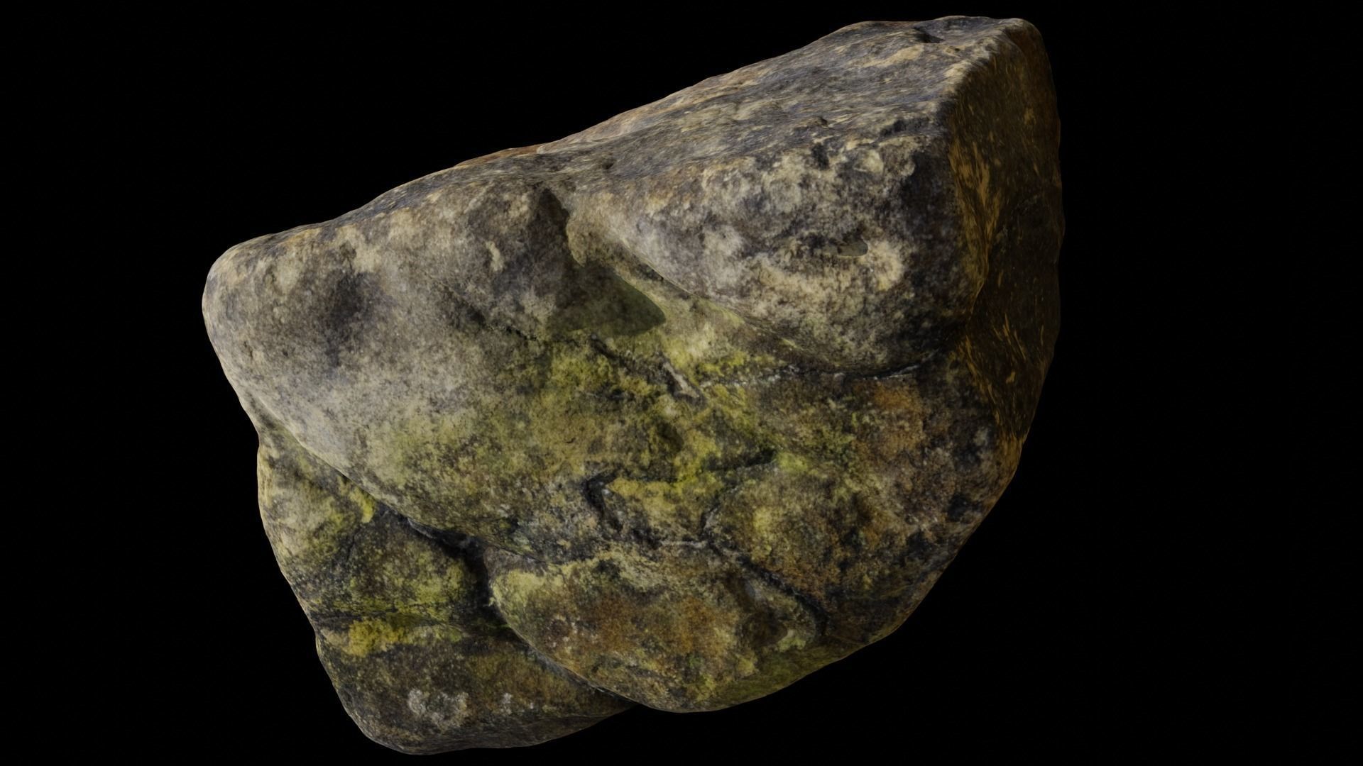 Riverbed Rock 3D model_1