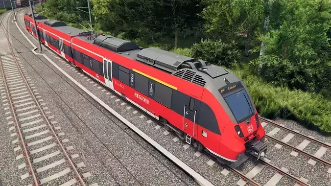 Bombardier Talent 2 DB Regio Low-poly 3D model