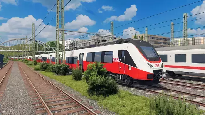 Bombardier Talent 3 OEBB CityJet  Low-poly 3D model