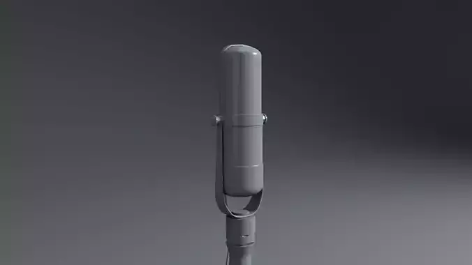 Mic low poly microphone stand