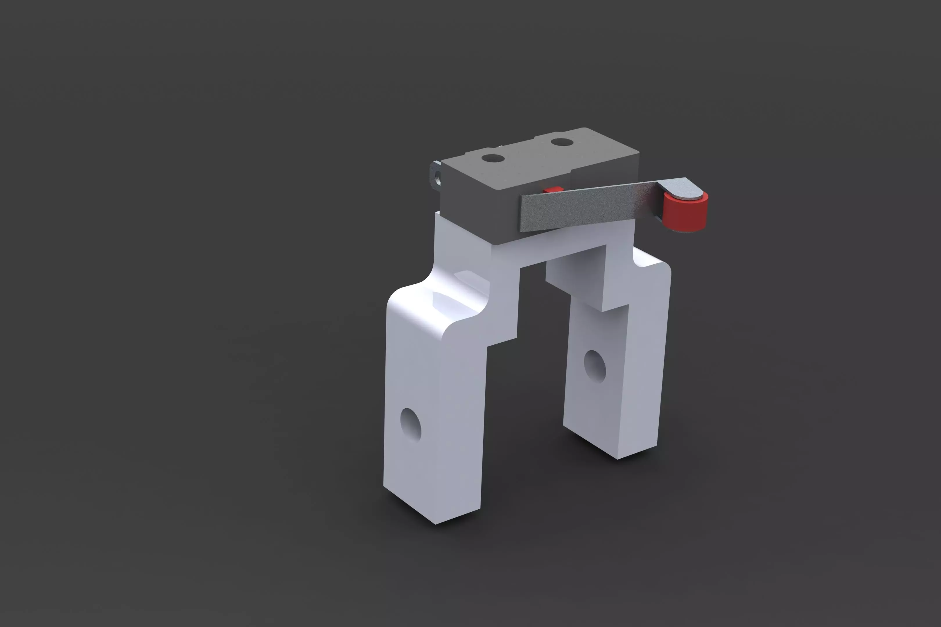 CNC or Laser limit switch holder for 2020 aluminum bars 3D print model