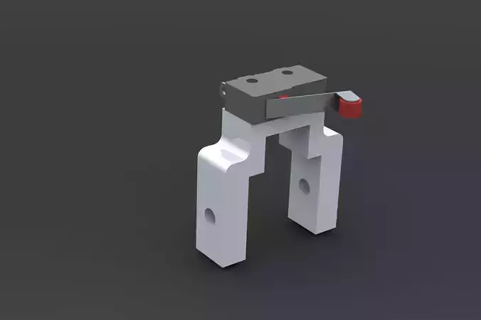 CNC or Laser limit switch holder for 2020 aluminum bars 3D print model