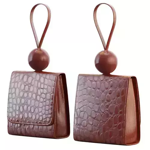  Ball croc effect leather tote