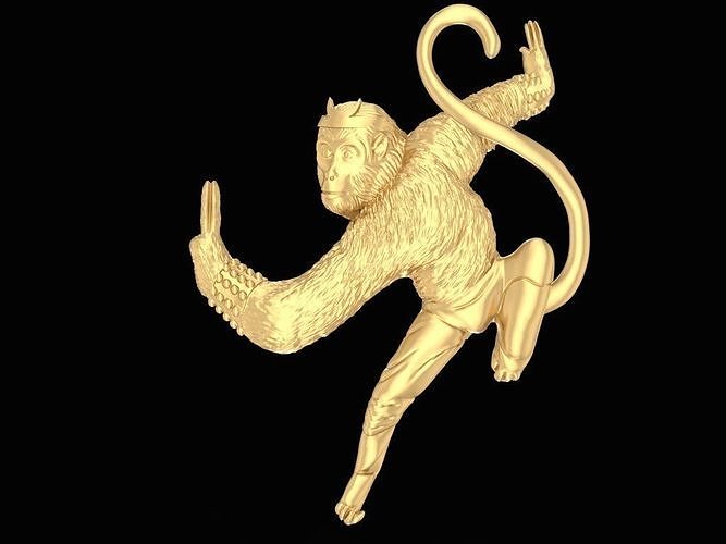 Monkey King Pendant 2458 3D print model