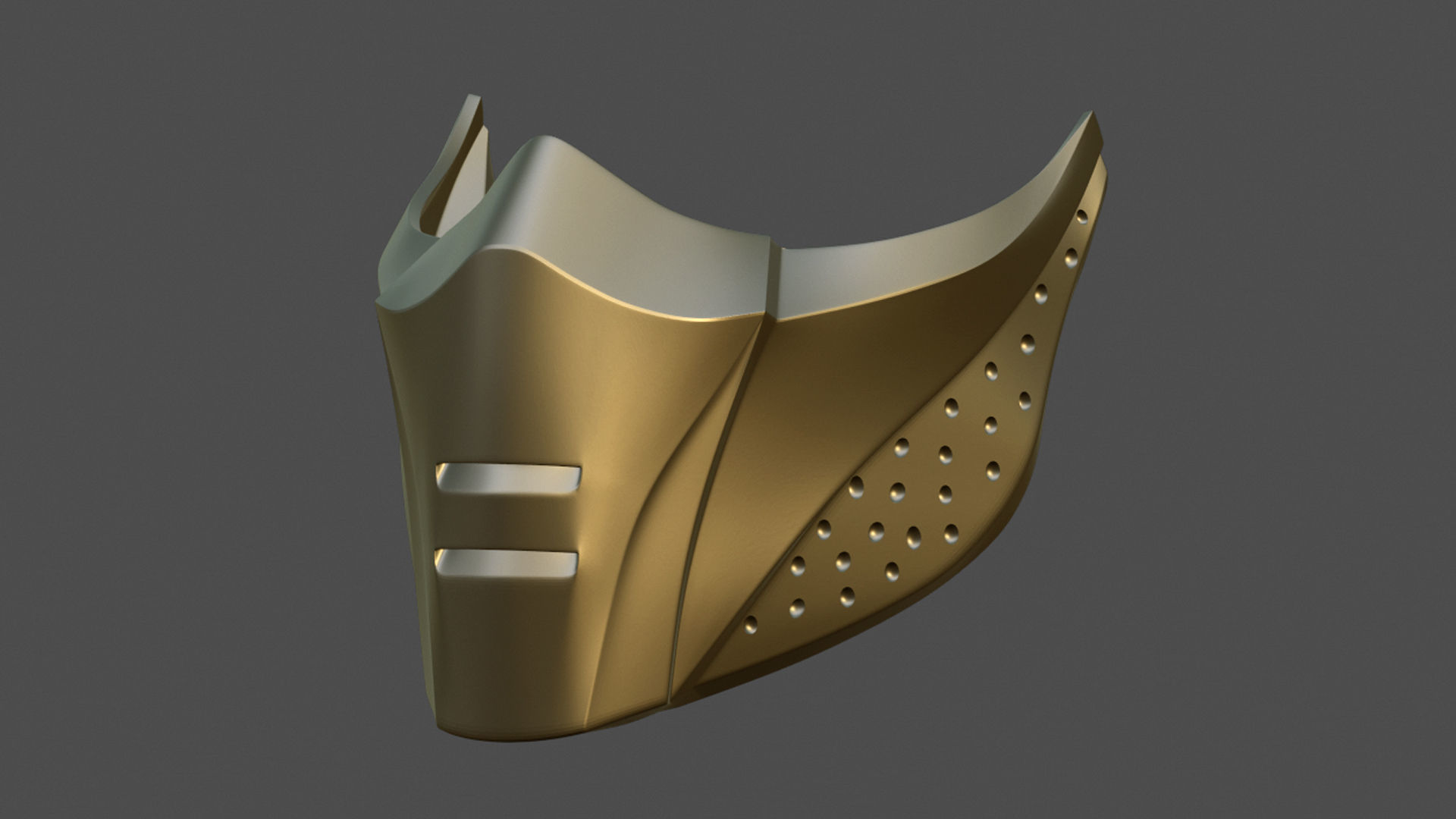 MK 11 Jade Mask for face from Mortal Kombat 11 3D print model_1