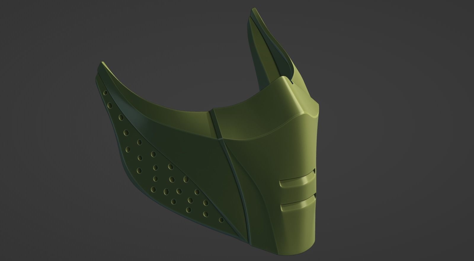 MK 11 Jade Mask for face from Mortal Kombat 11 3D print model_9