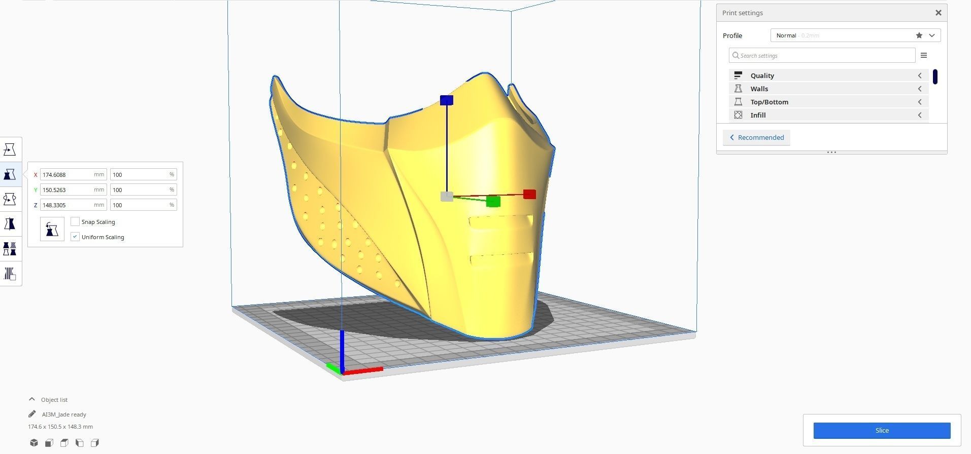 MK 11 Jade Mask for face from Mortal Kombat 11 3D print model_11