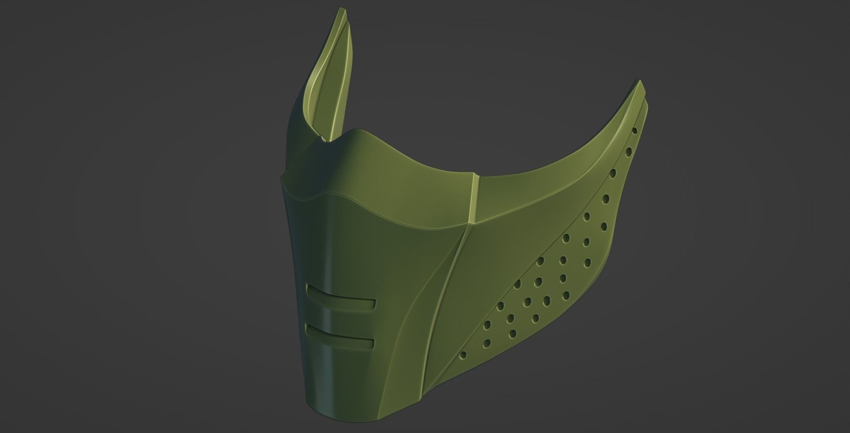 MK 11 Jade Mask for face from Mortal Kombat 11 3D print model_7
