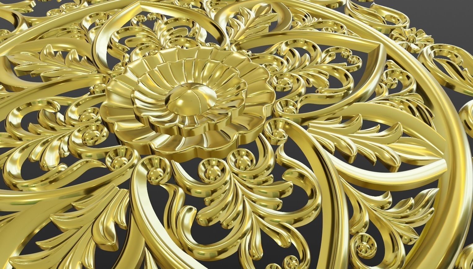 Wood Ornament 3D print model_3