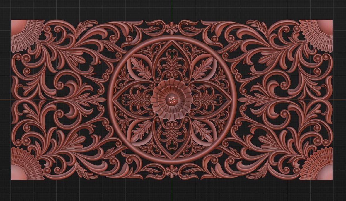 Wood Ornament 3D print model_16