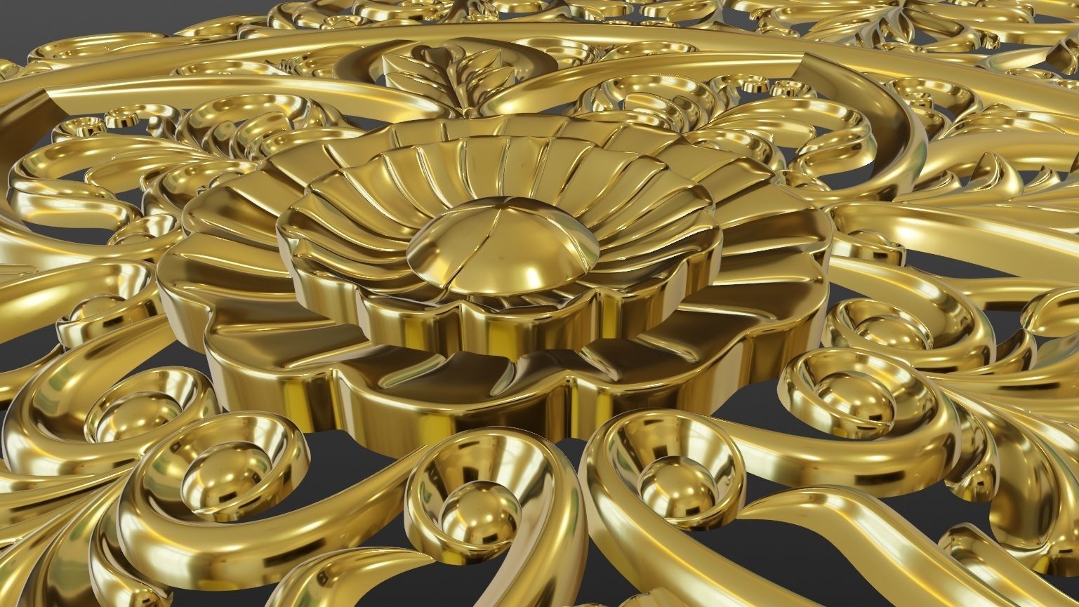 Wood Ornament 3D print model_11