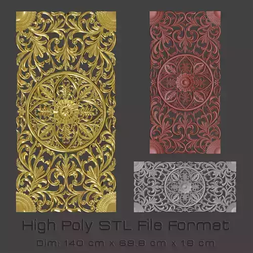Wood Ornament 3D print model
