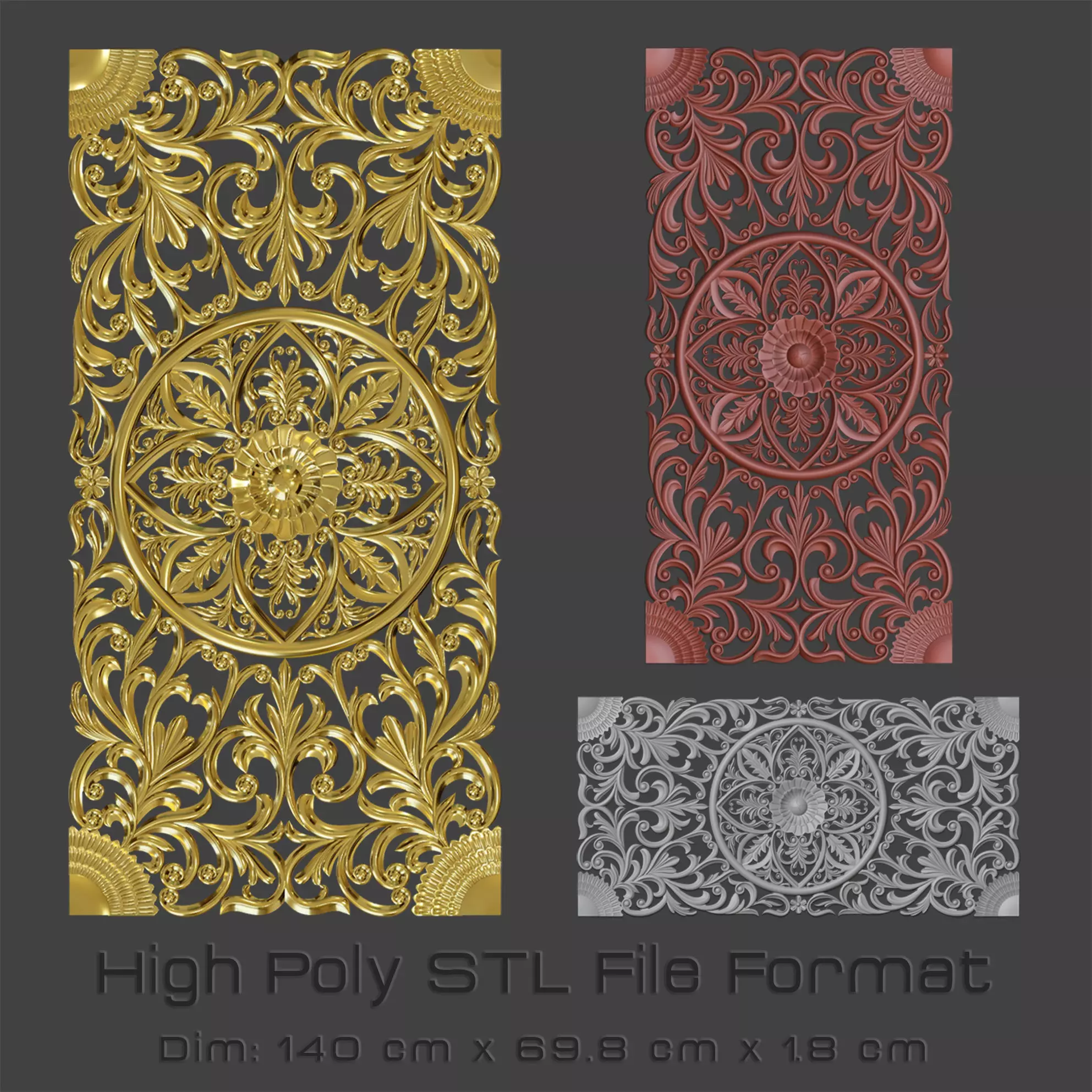 Wood Ornament 3D print model_0