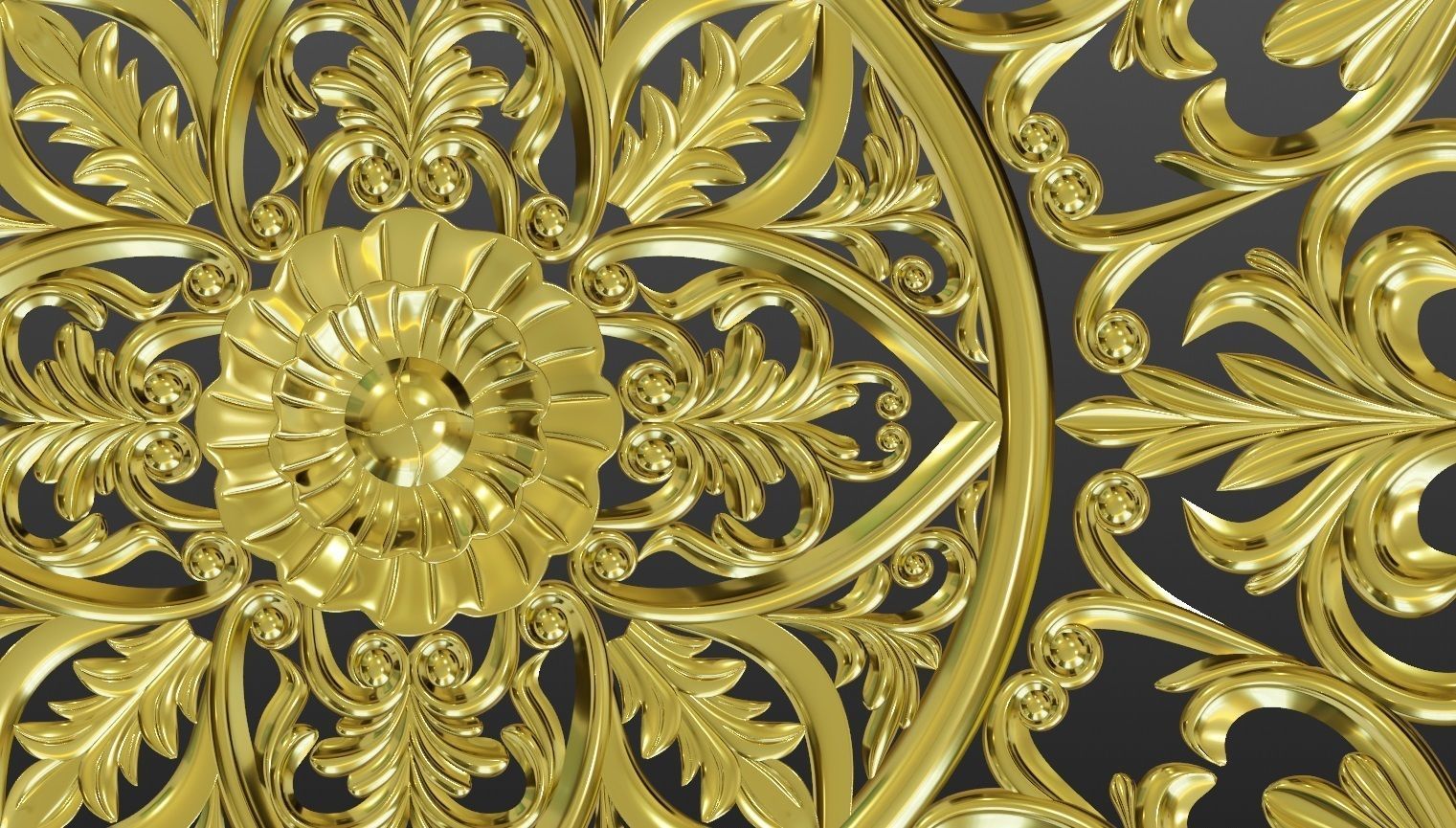 Wood Ornament 3D print model_6