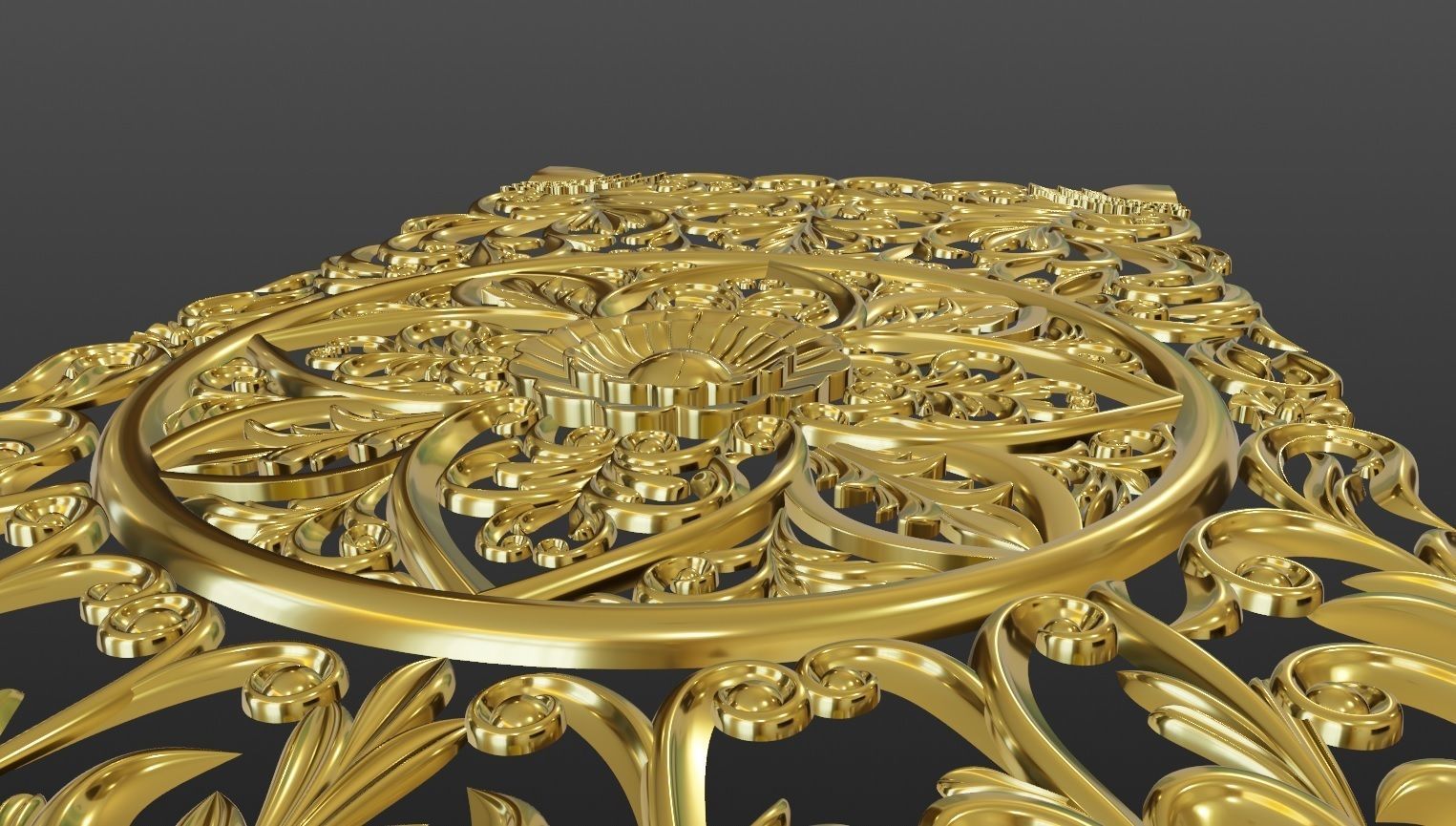 Wood Ornament 3D print model_10