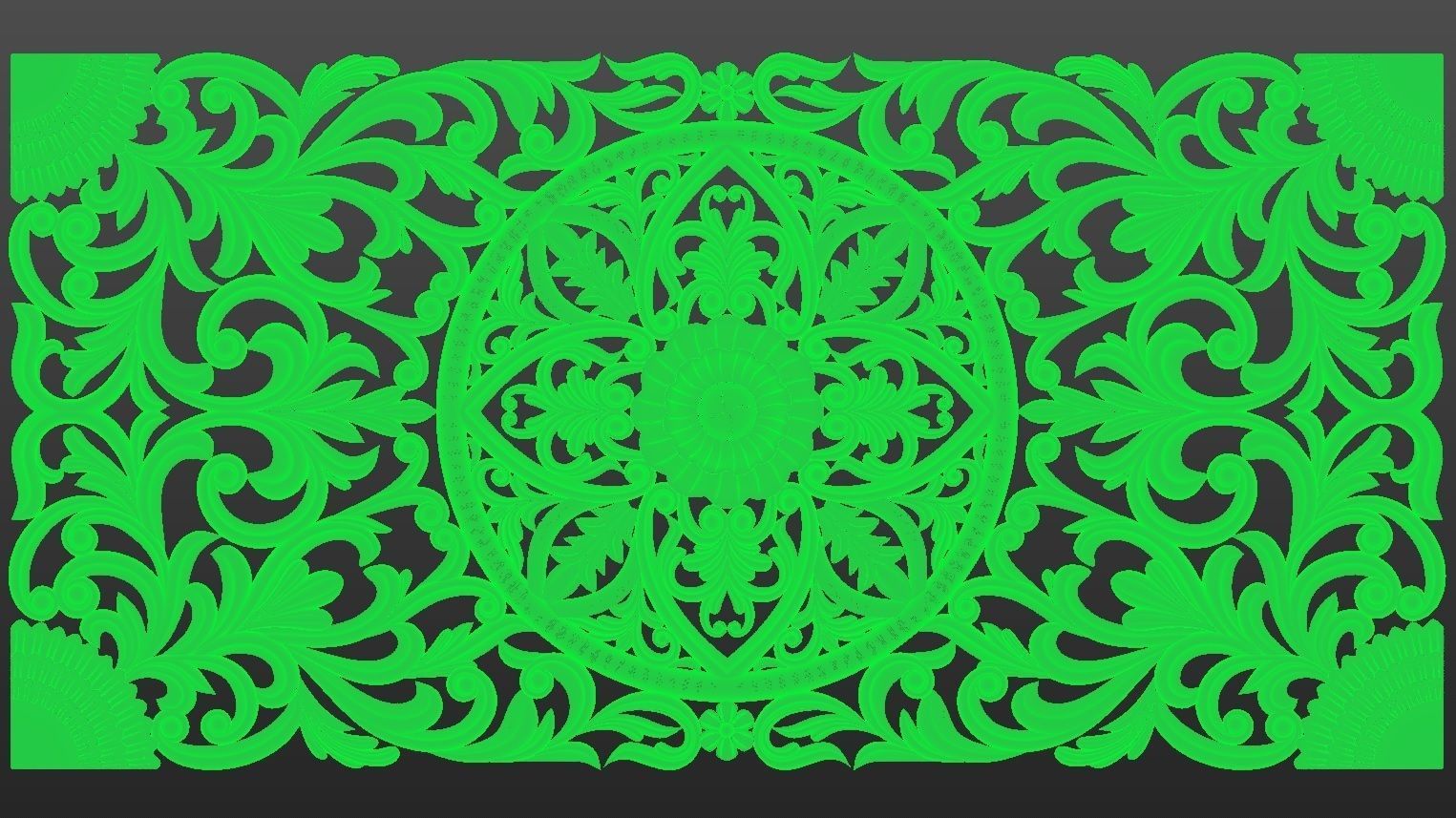 Wood Ornament 3D print model_13