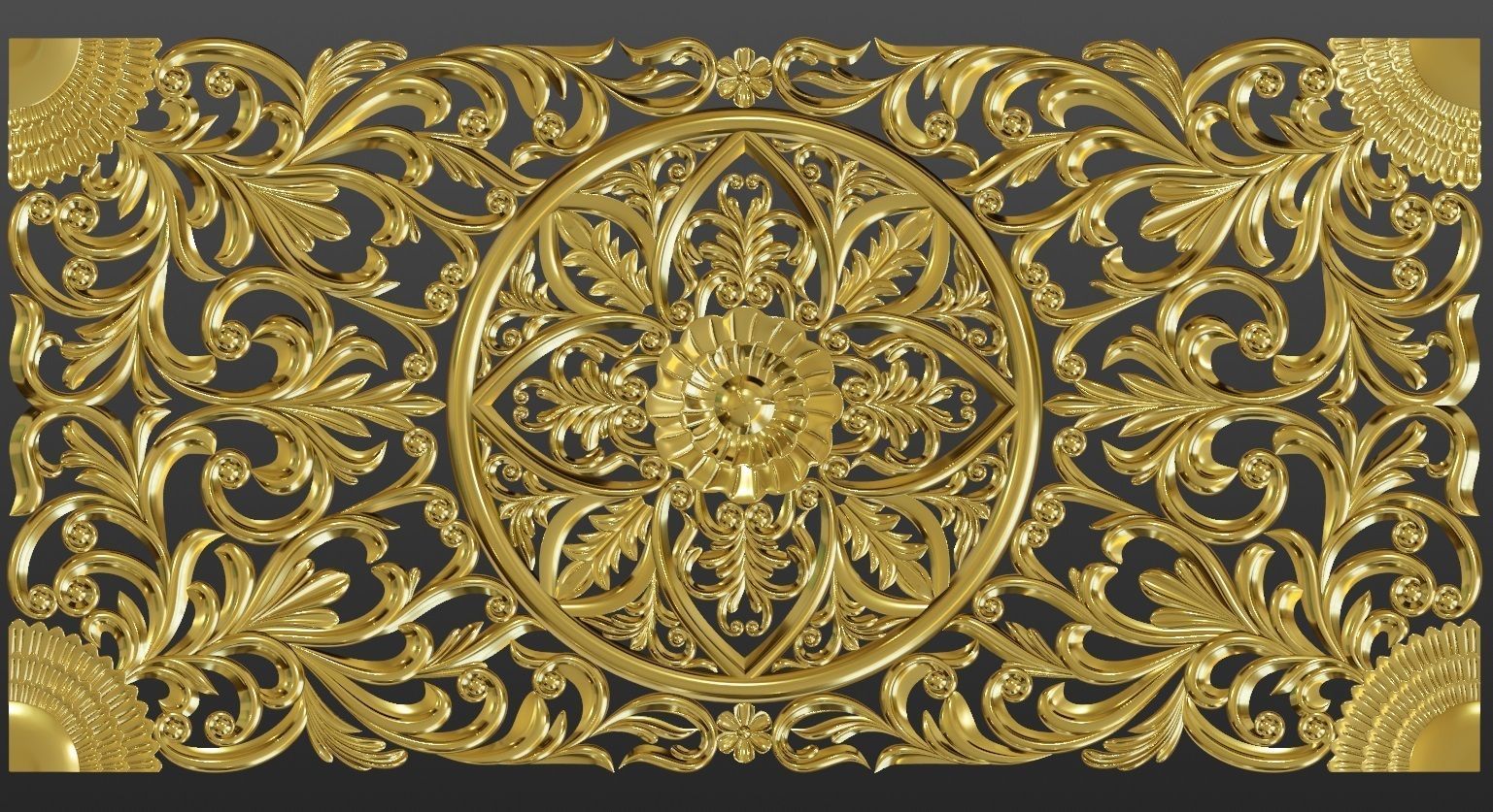 Wood Ornament 3D print model_7