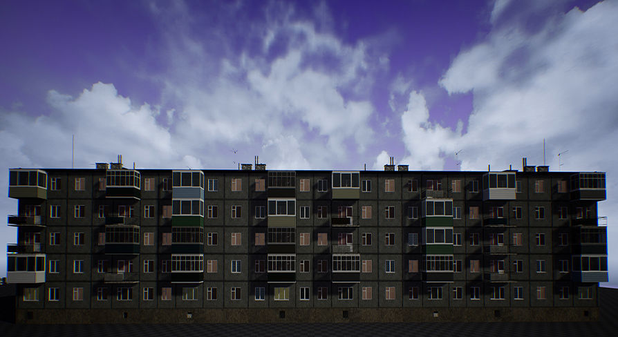 Building Interior and Exterior House 3D model_0