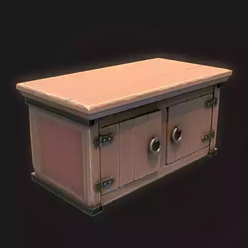 Table Top low-poly 3D model PBR Game ready For Unreal Engine