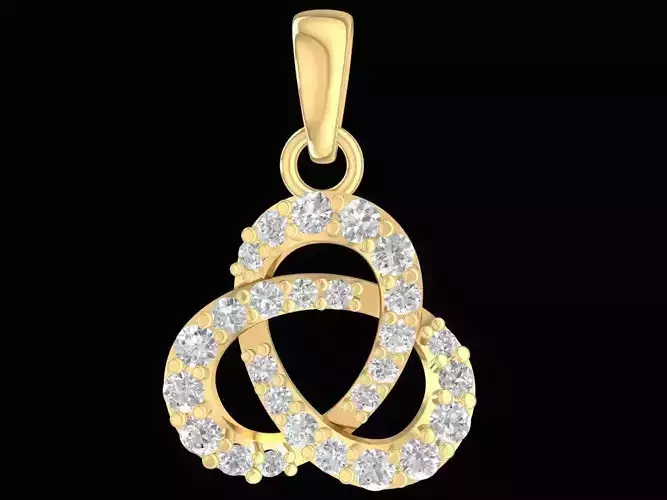 Elegant Celtic Knot Pendant for Women  2462 3D print model