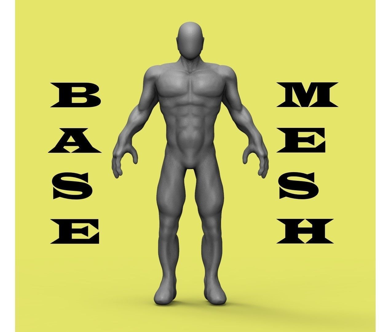 Human Stylized Basemesh 3D model 3D model_0