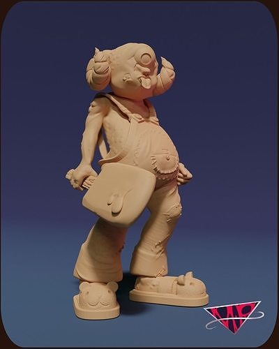Iceclops character holding knife Free 3D print model