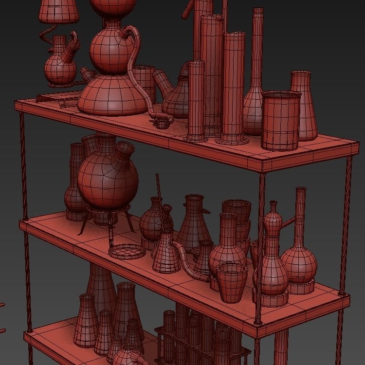 Chemistry dishes n4 3D model_11