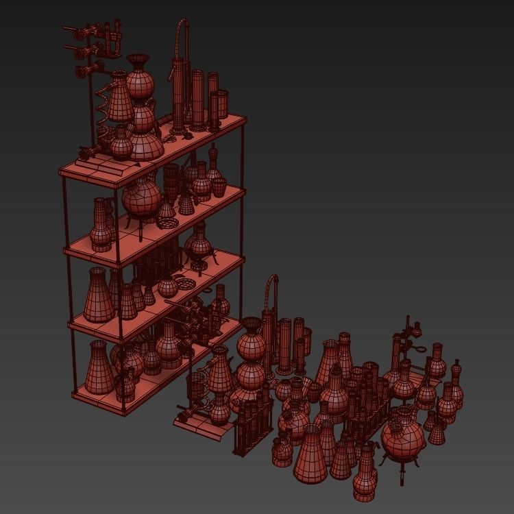 Chemistry dishes n4 3D model_9