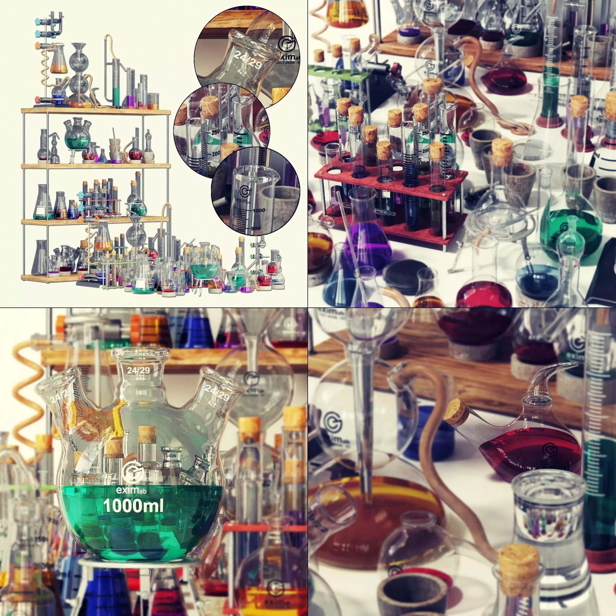 Chemistry dishes n4 3D model_0