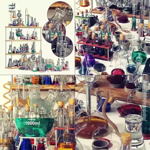Chemistry dishes n4 3D model