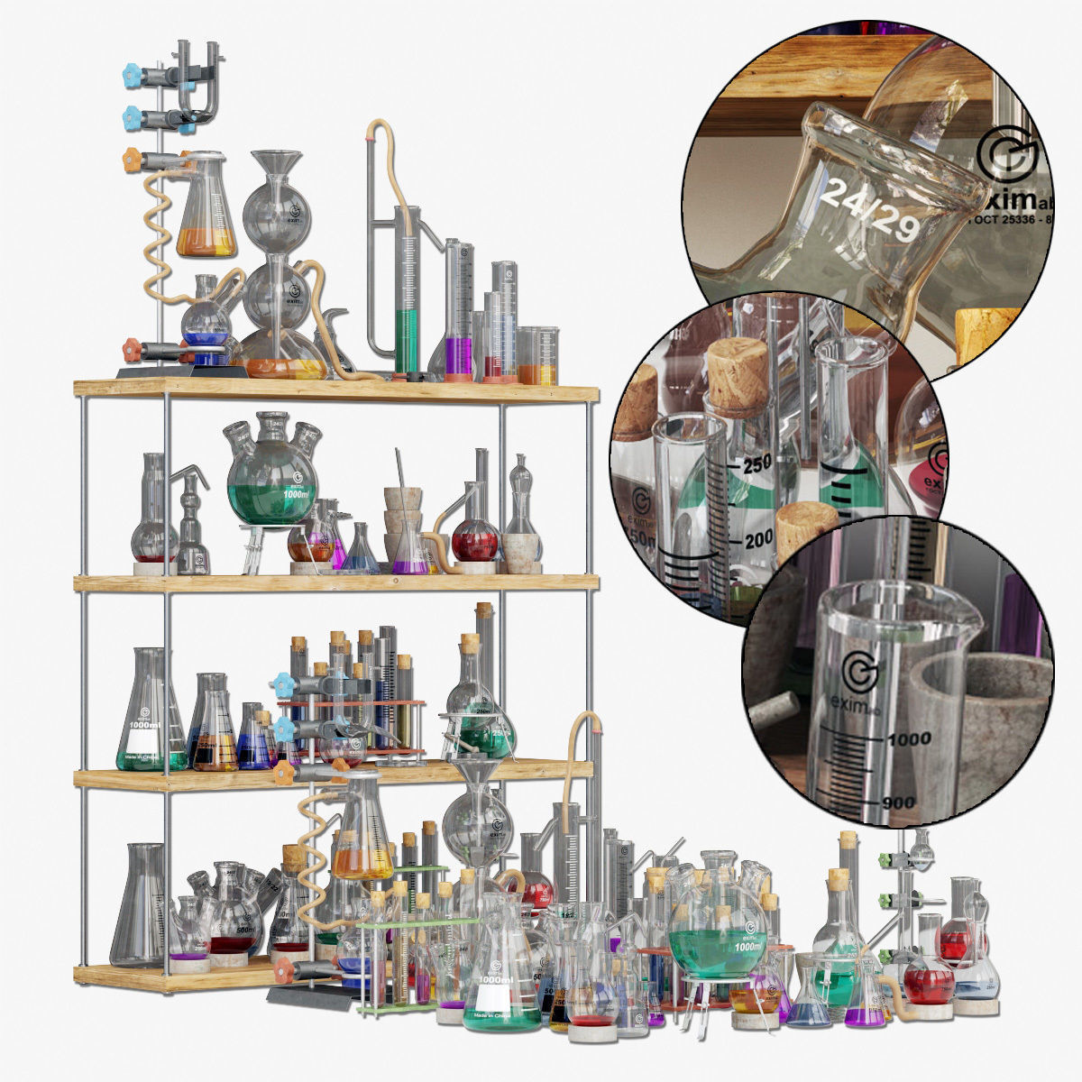 Chemistry dishes n4 3D model_3