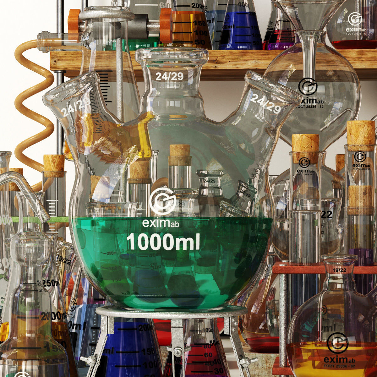 Chemistry dishes n4 3D model_5