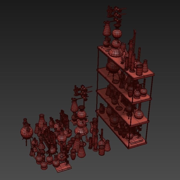 Chemistry dishes n4 3D model_10