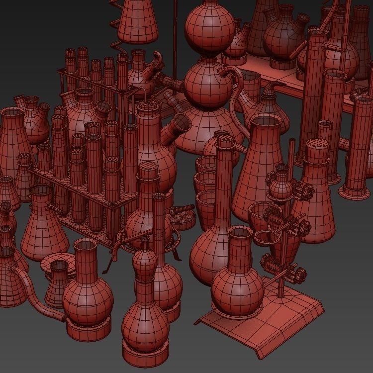 Chemistry dishes n4 3D model_12