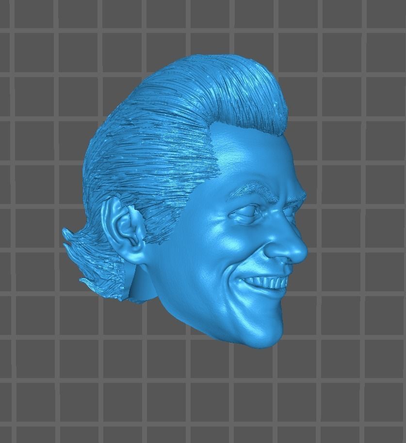 Ace ventura Jim carrey one sixth scale head asmus toys 3D print model_1