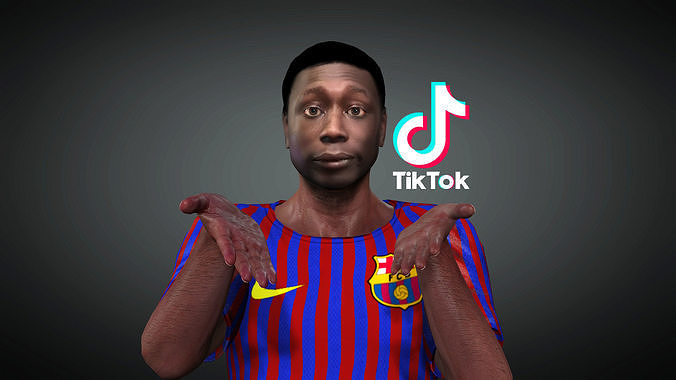Khabi Lame Tiktok Star Full Rigged with Face rig MORE 100 Morph 3D model