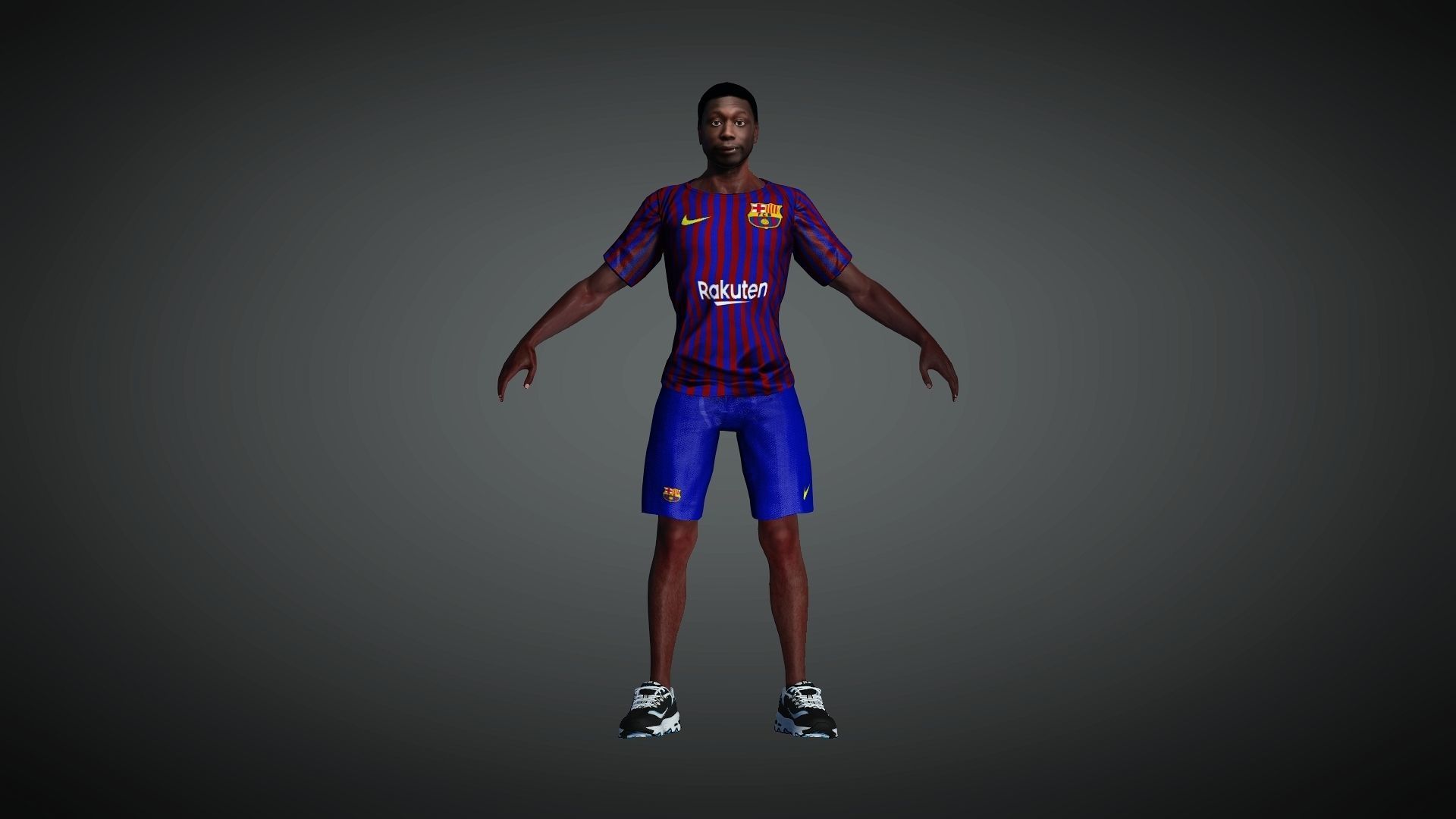 Khabi Lame Tiktok Star Full Rigged with Face rig MORE 100 Morph 3D model_2