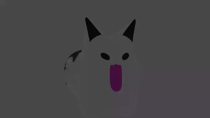 fubuzilla cat with tongue