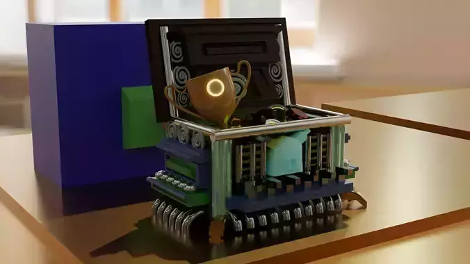 treasure chest 44 3D model