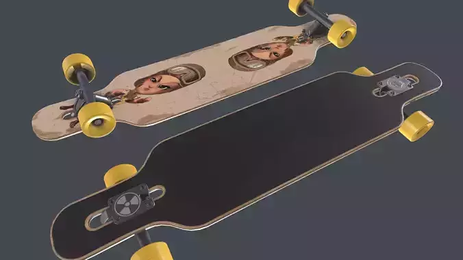 LowPoly longboard