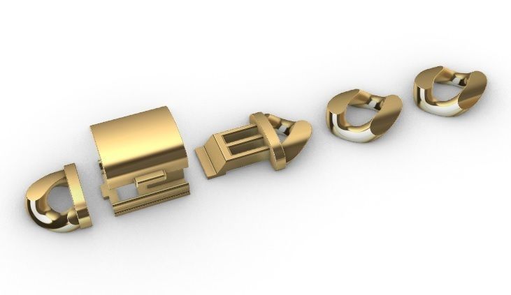 20 MM MIAMI CUBAN LINK PONG SET FOR BRACELET OR NECKLACE 3D print model_15