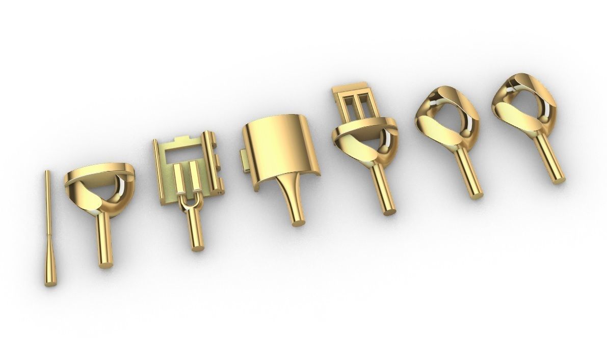 20 MM MIAMI CUBAN LINK PONG SET FOR BRACELET OR NECKLACE 3D print model_16