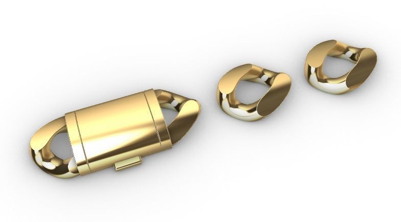 20 MM MIAMI CUBAN LINK PONG SET FOR BRACELET OR NECKLACE 3D print model_14