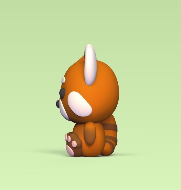 Cute Red Panda 3D print model_1