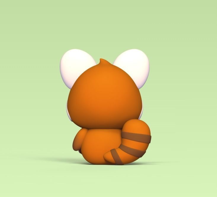 Cute Red Panda 3D print model_2