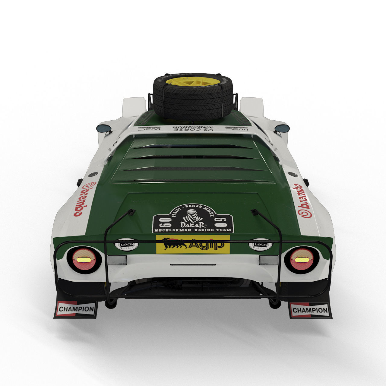 Lancia Stratos rally version 3D model_6